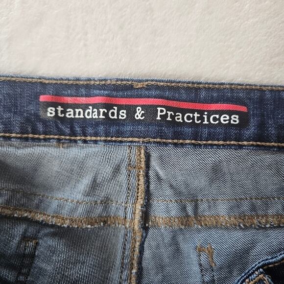 Standards & Practices Jeans 18 Women’s Plus Medium Blue Wash distressed - Picture 10 of 15